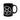 P&B Pentagram Coffee Mug, 11oz Ceramic, Quality Pentagram Cross Black Mug