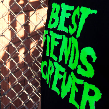 Pins & Bones Best Fiends Forever, Misfits Inspired, Black Cotton T-Shirt pinsandbones.com