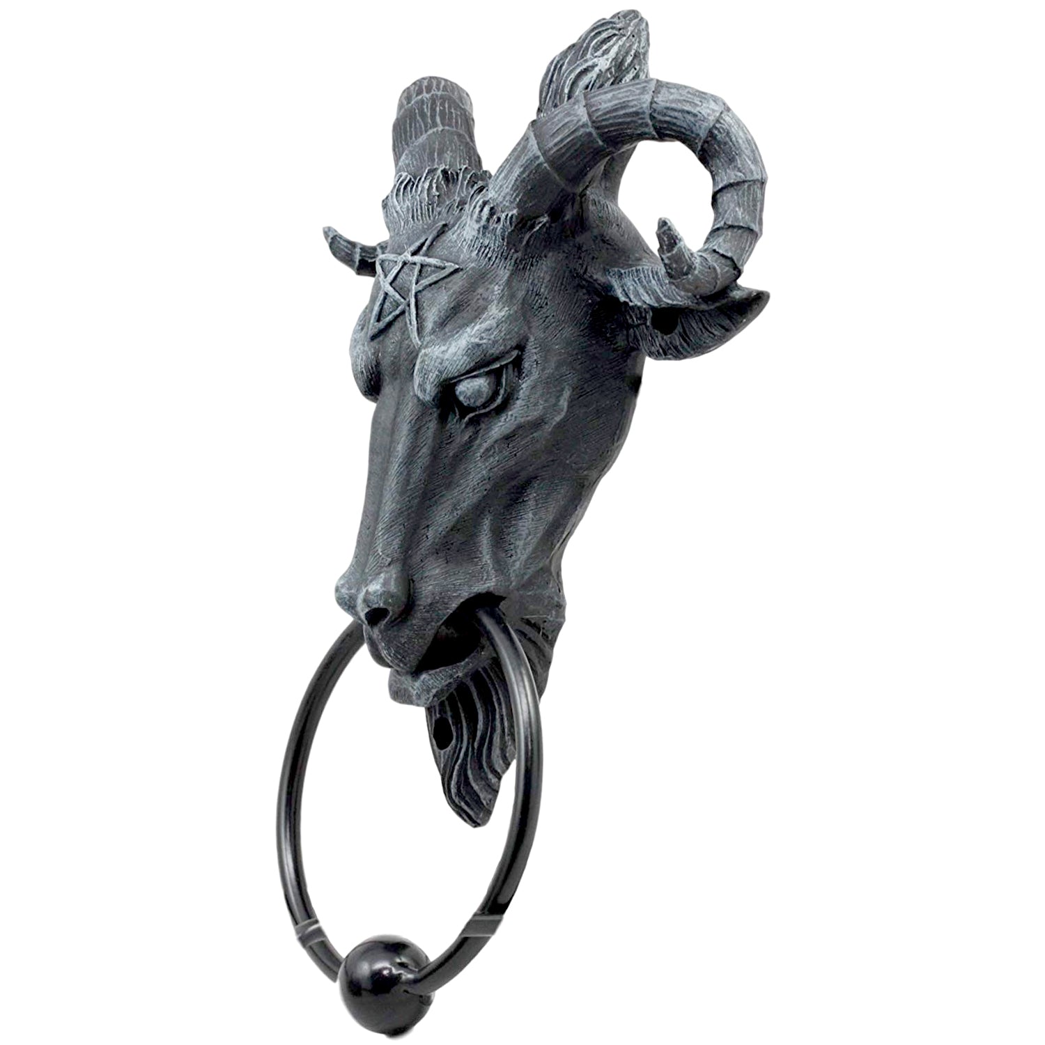 Pins & Bones Goat Baphomet Door Knock, Gothic Home Decor, Pentagram St