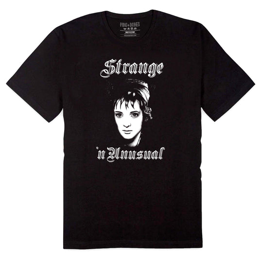 Lydia Deetz T-Shirt, Strange and Unusual Tee, Classic Horror Movie Merch, Black Cotton Tee by pinsandbones.com