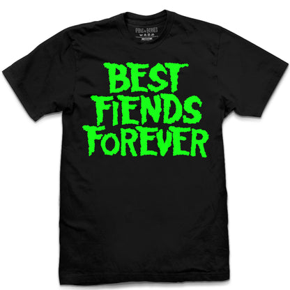 Pins & Bones Best Fiends Forever, Fiend Shirt, Misfits Clothing Inspired, Black Cotton T-Shirt