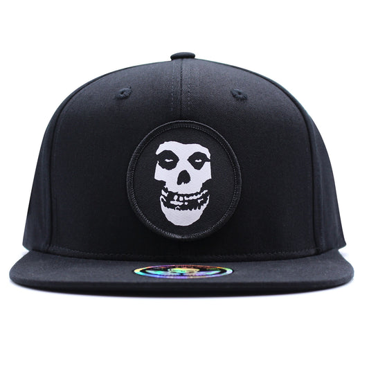 Pins & Bones Crimson Ghost Gothic Snapback Punk Rock Hat One Size Fits All, Occult Alternative Fashion Cotton Black