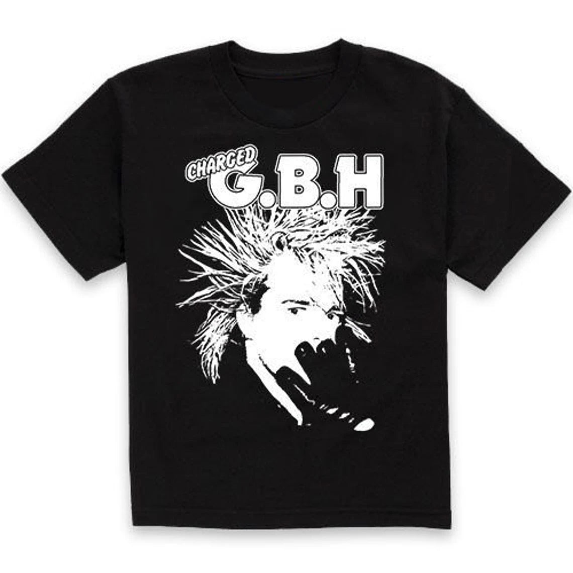 GBH Charged Crust Punk Rock Band T-Shirt, GBH T-shirt, Black, Cotton, Crust Punk