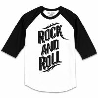 Pins & Bones Classic Rock Top, Vintage Rock Tee, Rock Star Inspired Raglan Baseball Rock And Roll T-Shirt by pinsandbones.com