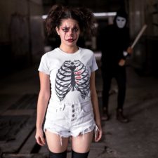 Pins & Bones Women's Skeleton Shirt, Rib Cage Shirt, Classic Skeleton Bones White T-shirt by pinsandbones.com