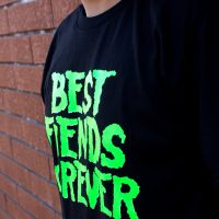 Pins & Bones Best Fiends Forever, Misfits Inspired, Black Cotton T-Shirt pinsandbones.com
