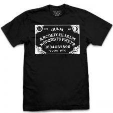 Pins & Bones Ouija Board T Shirt, Ouija Clothing, Classic Board Game Inspired, Black Cotton Ouija Shirt by pinsandbones.com