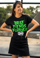 Pins & Bones Best Fiends Forever, Fiend Shirt, Misfits Clothing Inspired, Black Cotton T-Shirt by pinsandbones.com