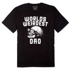Pins & Bones Worlds Weirdest Dad Father's Day Cool Dad T Shirt Gifts for Dad Blk by pinsandbones.com