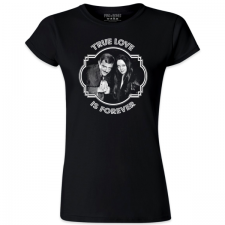 Pins & Bones True Love Is Forever Women’s Morticia Gomez Addams Family T Shirt pinsandbones.com