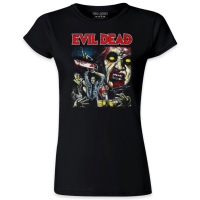 Pins & Bones Womens Evil Dead T Shirt Classic Horror Campbell Monster Regular Fit Tee by pinsandbones.com