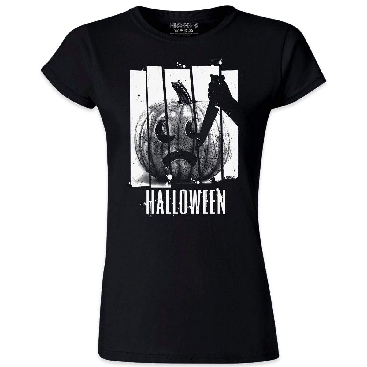 Pins & Bones Halloween Shirt, Pumpkin Shirt, Psycho Inspired Funny ...