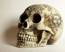Pins & Bones Ouija Skull, Ouija Board Detailed Gothic Home Decor Skull by pinsandbones.com