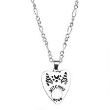 Pins & Bones Witching Hour Ouija Necklace, 24-inch Stainless Steel with Chain by pinsandbones.com