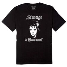 Lydia Deetz T-Shirt, Strange and Unusual Tee, Classic Horror Movie Merch, Black Cotton Tee by pinsandbones.com