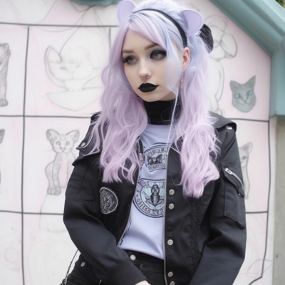 the pastel goth girl