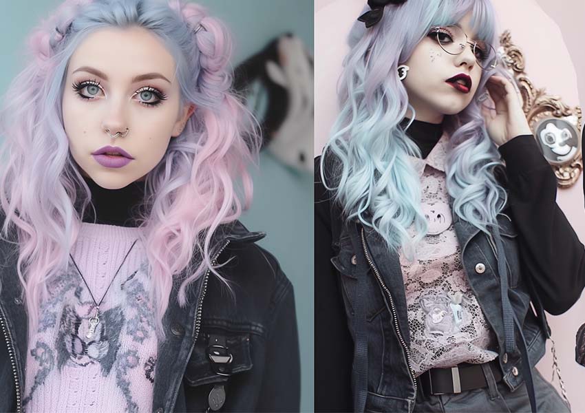 More of a cute pastel goth kinda look! I really like it :3 : r/GothStyle